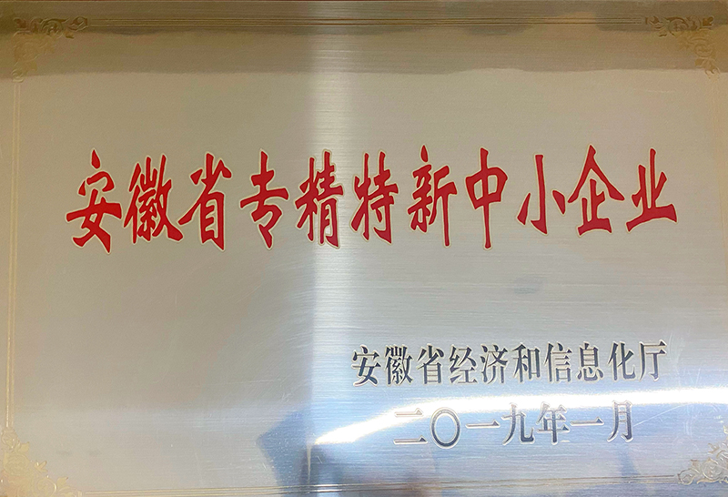 安徽省專(zhuān)精特新中小企業(yè)